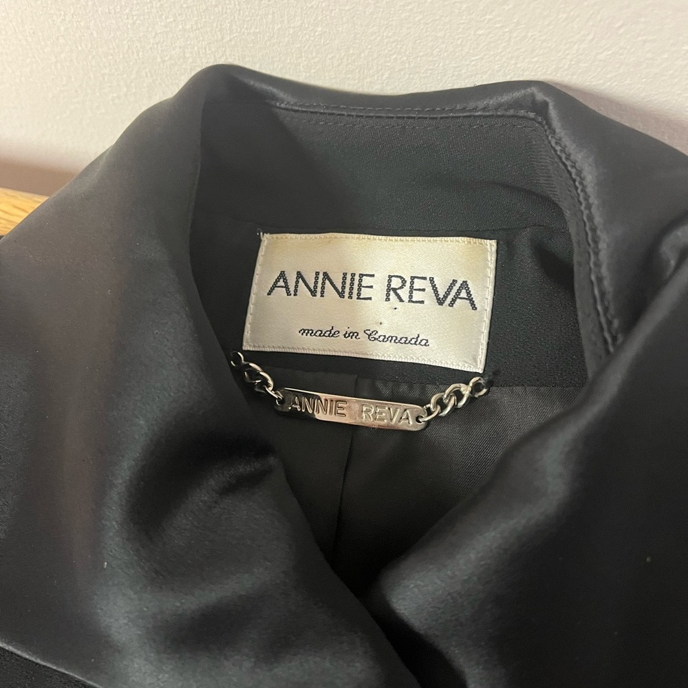 Black suit Annie Reva Jacket from Italy (comes with matching silk skirt)